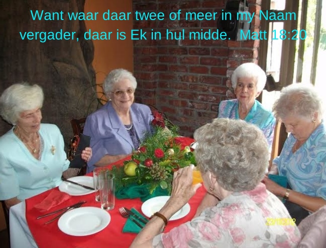 Want waar daar twee of meer in my Naam (1)